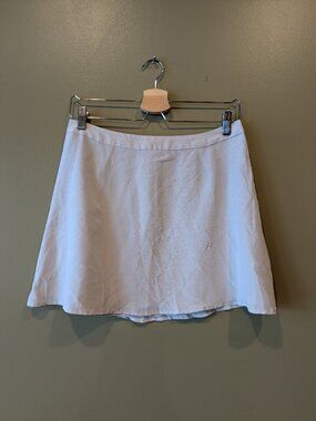 Cope 100% Silk Mini Skirt Size 6 Gray Whimsical Fairy Dainty Ballet Femme Skater
